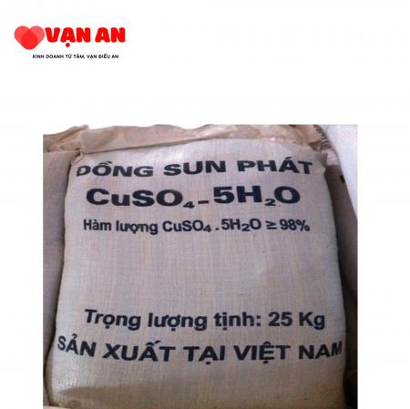 ĐỒNG BỘT SUNFAT CUSO4 VIỆT NAM BAO 25KG