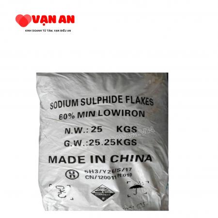 SODIUM SULPHIDE NA2S.3H2O 60%, TRUNG QUỐC, 25KG/BAO